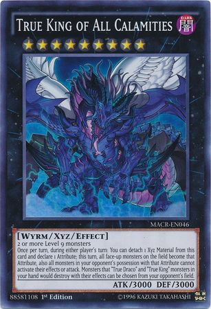 True King of All Calamities - MACR-EN046 - Super Rare - 1st Edition