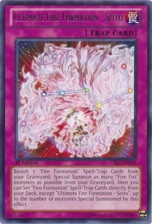 Ultimate Fire Formation - Seito - CBLZ-EN073 - Rare - 1st Edition