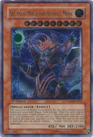 Arcanite Magician/Assault Mode - CRMS-EN021 - Ultimate Rare - 1st Edition