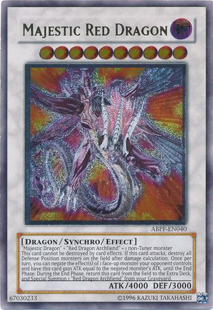 Majestic Red Dragon - Ultimate - ABPF-EN040 - Ultimate Rare - Unlimited