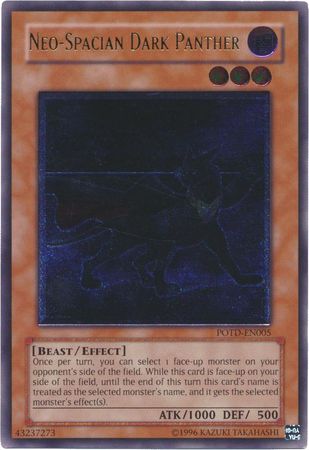 Neo-Spacian Dark Panther - POTD-EN005 - Ultimate Rare - Unlimited