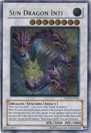 Sun Dragon Inti - Ultimate - ABPF-EN042 - Ultimate Rare - Unlimited