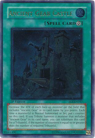 Ancient Gear Castle - SOI-EN047 - Ultimate Rare - 1st Edition