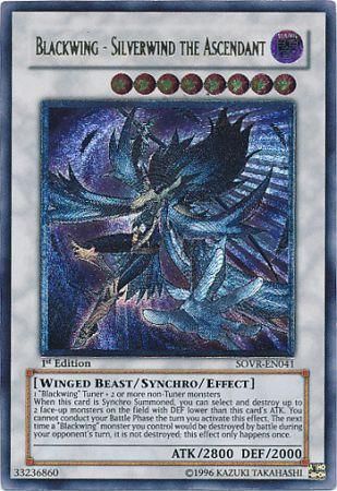 Blackwing - Silverwind the Ascendant - Ultimate - SOVR-EN041 - Ultimate Rare - 1st