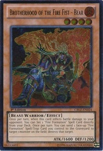 Brotherhood of the Fire Fist - Bear - CBLZ-EN024 - Ultimate Rare - 1st Edition