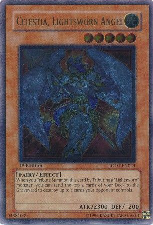 Celestia, Lightsworn Angel - LODT-EN024 - Ultimate Rare - 1st Edition