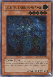 Celestia, Lightsworn Angel - LODT-EN024 - Ultimate Rare - Unlimited