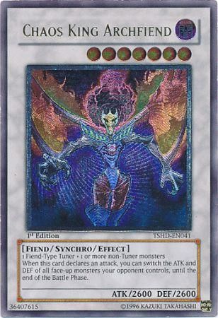 Chaos King Archfiend - Ultimate - TSHD-EN041 - Ultimate Rare - 1st