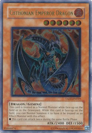 Chthonian Emperor Dragon - TAEV-EN019 - Ultimate Rare - Unlimited