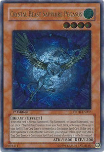 Crystal Beast Sapphire Pegasus - FOTB-EN007 - Ultimate Rare - 1st Edition