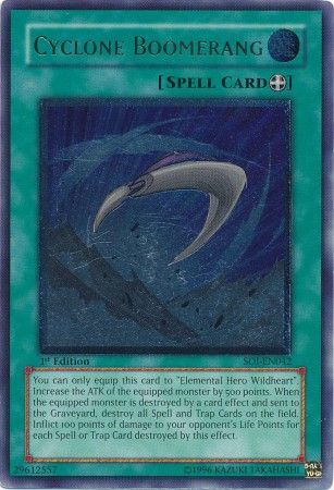 Cyclone Boomerang - SOI-EN042 - Ultimate Rare - 1st Edition