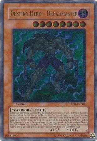 Destiny Hero - Dreadmaster - EOJ-EN004 - Ultimate Rare - 1st Edition