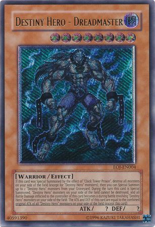 Destiny Hero - Dreadmaster - EOJ-EN004 - Ultimate Rare - Unlimited