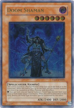 Doom Shaman - TAEV-EN025 - Ultimate Rare - Unlimited