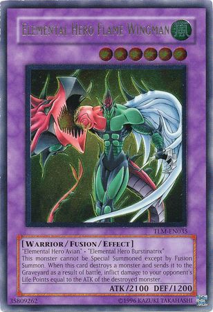 Elemental Hero Flame Wingman - TLM-EN035 - Ultimate Rare - Unlimited