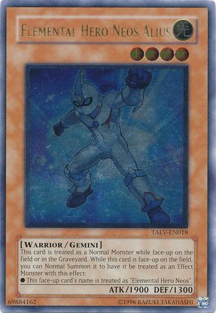 Elemental Hero Neos Alius - TAEV-EN018 - Ultimate Rare - Unlimited