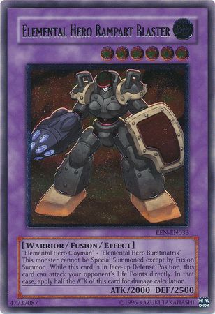 Elemental Hero Rampart Blaster - EEN-EN033 - Ultimate Rare - Unlimited