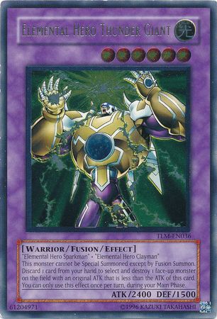 Elemental Hero Thunder Giant - TLM-EN036 - Ultimate Rare - Unlimited