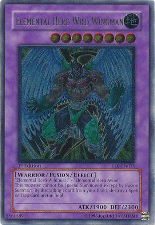 Elemental Hero Wild Wingman - EOJ-EN035 - Ultimate Rare - 1st Edition