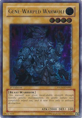 Gene-Warped Warwolf - STON-EN001 - Ultimate Rare - 1st Edition