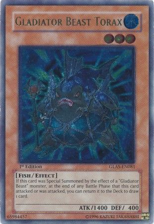 Gladiator Beast Torax - GLAS-EN081 - Ultimate Rare - 1st Edition