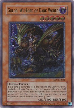 Goldd, Wu-Lord of Dark World - EEN-EN024 - Ultimate Rare - Unlimited