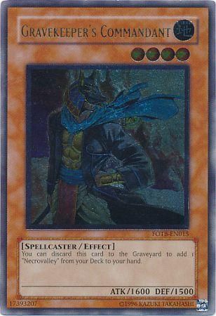 Gravekeeper's Commandant - FOTB-EN015 - Ultimate Rare - 1st Edition