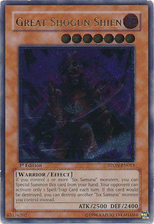 Great Shogun Shien - STON-EN013 - Ultimate Rare - 1st Edition