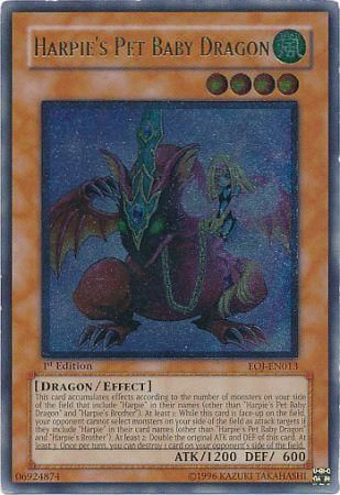 Harpie's Pet Baby Dragon - EOJ-EN013 - Ultimate Rare - 1st Edition