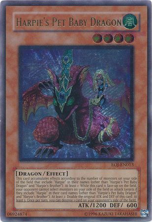 Harpie's Pet Baby Dragon - EOJ-EN013 - Ultimate Rare - Unlimited