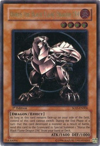 Horus the Black Flame Dragon LV4 - SOD-EN006 - Ultimate Rare - 1st Edition