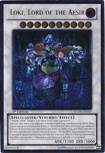 Loki, Lord of the Aesir - Ultimate - STOR-EN039 - Ultimate Rare - 1st