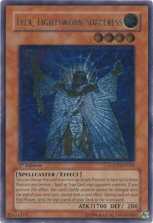 Lyla, Lightsworn Sorceress - LODT-EN019 - Ultimate Rare - 1st Edition