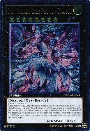 Neo Galaxy-Eyes Photon Dragon - GAOV-EN041 - Ultimate Rare - 1st Edition