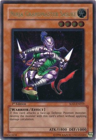 Ninja Grandmaster Sasuke - SOD-EN019 - Ultimate Rare - 1st Edition