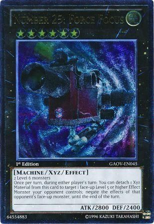 Number 25: Force Focus - GAOV-EN045 - Ultimate Rare - 1st Edition