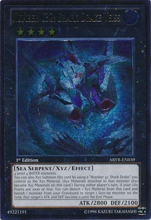 Number C32: Shark Drake Veiss - ABYR-EN039 - Ultimate Rare - Unlimited