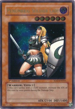 Penumbral Soldier Lady - SOD-EN033 - Ultimate Rare - 1st Edition