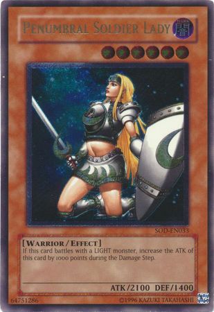 Penumbral Soldier Lady - SOD-EN033 - Ultimate Rare - Unlimited