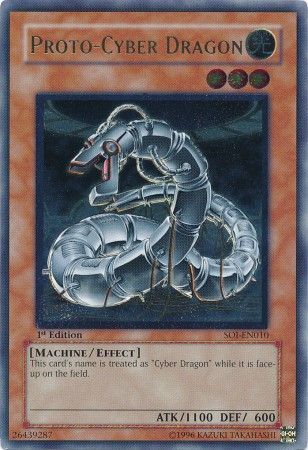 Proto-Cyber Dragon - SOI-EN010 - Ultimate Rare - 1st Edition