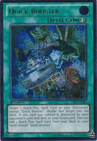 Quick Booster - CBLZ-EN065 - Ultimate Rare - 1st Edition