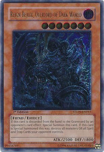 Reign-Beaux, Overlord of Dark World - STON-EN017 - Ultimate Rare - 1st Edition