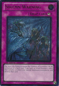 Solemn Warning - Ultimate - DREV-EN077 - Ultimate Rare - 1st