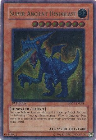 Super-Ancient Dinobeast - LODT-EN088 - Ultimate Rare - 1st Edition