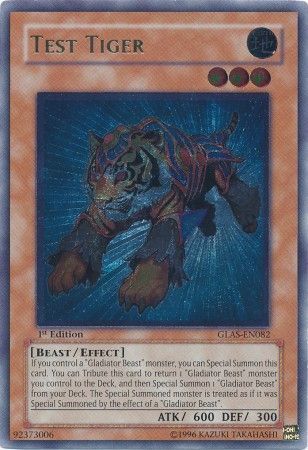 Test Tiger - GLAS-EN082 - Ultimate Rare - 1st Edition