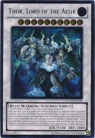 Thor, Lord of the Aesir - Ultimate - STOR-EN038 - Ultimate Rare - Unlimited