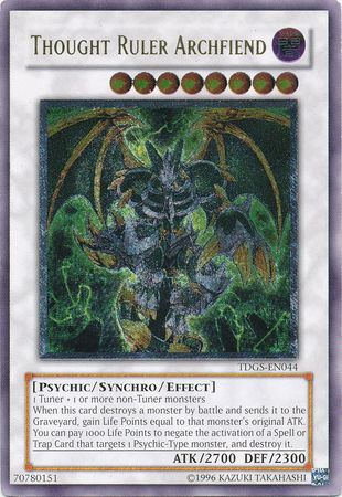 Thought Ruler Archfiend - TDGS-EN044 - Ultimate Rare - Unlimited