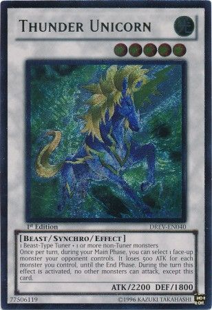 Thunder Unicorn - Ultimate - DREV-EN040 - Ultimate Rare - 1st