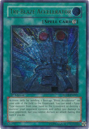 Tri-Blaze Accelerator - FOTB-EN041 - Ultimate Rare - 1st Edition