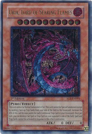 Uria, Lord of Searing Flames - SOI-EN001 - Ultimate Rare - Unlimited